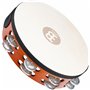 Meinl Tambourin avec peau et grelots en aluminium / Double rangée