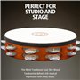 Meinl Tambourin avec peau et grelots en aluminium / Double rangée