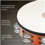 Meinl Tambourin avec peau et grelots en aluminium / Double rangée