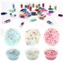 PHOGARY 48 bouteilles Décoration Nail Art Fournitures Slime Accessoires Briller Poudre Perles de paillettes pour bricolage Nail 