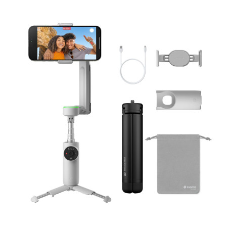Insta360 Flow Pro Pack trépied Pro - Stabilisateur pour Smartphone alimenté par l'IA