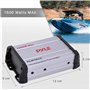Pyle Récepteur Amplificateur Marin 4 Canaux - Subwoofer Audio Étanche et Résistant aux Intempéries pour Haut-parleurs Stéréo de 