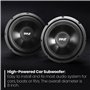 Pyle Caisson de Basses pour Voiture à Bobine vocale Simple - 200 W à 4 ohms - Cône d'injection avec Bord en Caoutchouc - Caisson