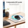 Anker Souris optique ergonomique verticale sans fil pour Windows et Mac OS (USB 800/1200/1600 DPI) 5 boutons 2.4G