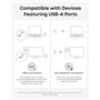 Anker Souris optique ergonomique verticale sans fil pour Windows et Mac OS (USB 800/1200/1600 DPI) 5 boutons 2.4G