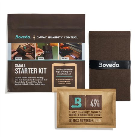 Boveda Petit kit de démarrage de musique – (1) Boveda standard 49 % RH – Contrôle de l'humidité bidirectionnel idéal pour la plu