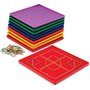 Learning Resources Plateau géométrique de 5 x 5 Chevilles (Jeu de 10)