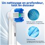 REDTRON Têtes de Brosse de Rechange Compatible avec Oral B, 16 Format Familial Têtes de Brosse à Dents pour Oral B, Fonctionne a