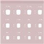 Cubahop 24pcs French Short Square Press Nails Nude White gloss faux ongles Acrylique Art ensemble complet de faux ongles sticky 