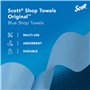 Scott Shop Towels Original 75147, Essuie-Mains Bleus Ultra-Résistants pour Essuyage Intensif, Parfait pour Graisses, Huiles et L