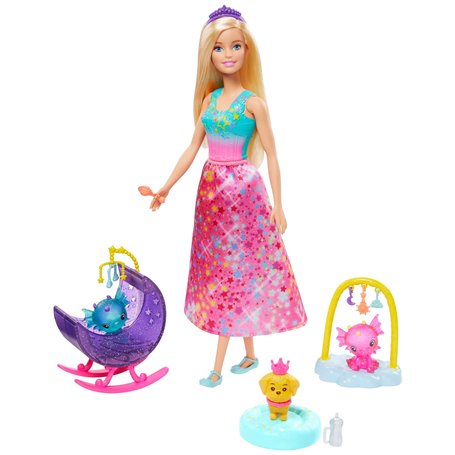 Barbie Dreamtopia Coffret Bébés Dragons avec poupée Princesse