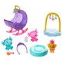Barbie Dreamtopia Coffret Bébés Dragons avec poupée Princesse, Figurines bébés Dragons, lit balancelle et Accessoires, Jouet pou
