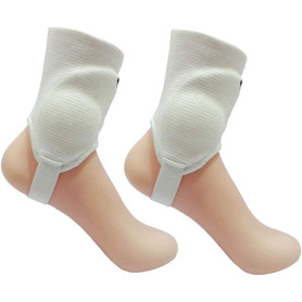 Sunbird Paire de protège-chevilles double face pour football et football Blanc