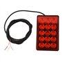 PNNNU 15 LEDs Style F1 Troisième Feu Arrière Stroboscopique Clignotant De Frein Arrière Feux De Voiture Signal De Frein,Rouge