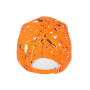 Hip Hop Honour Casquette NY Orange Noire et Blanche Look Tags Streetwear Baseball Paynter - Mixte