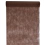 Chemin de Table Tissu Non Tissé Uni Chocolat - Rouleau de 10 m - Largeur: 30 cm