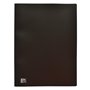 OXFORD Protège-Documents Initial A4 80 vues / 40 Pochettes Couverture Polypro Noir