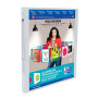 OXFORD Classeur Polyvision A4 Dos 20mm 4 Anneaux Ronds Couverture Polypro Translucide Coloris Assortis