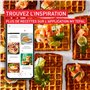 Tefal Snack Collection, Appareil à gaufre et croque-monsieur, 20jeux de plaques disponibles, Recettes sucrées et salées, SW8674F