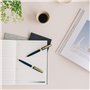 DRAEGER PARIS | Stylo bille de couleur crème et or "Bon Anniversaire" |Texte personnalisé mine noire | Idée cadeau Anniversaire