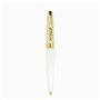 DRAEGER PARIS | Stylo bille de couleur crème et or "Bon Anniversaire" |Texte personnalisé mine noire | Idée cadeau Anniversaire