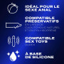 DUREX Lot de 3 Gels Lubrifiants Intimes - Gel De Massage 2 en 1 Ylang Ylang 200ml - Perfect Gliss Lubrifiant Anal 100ml - Hot Ge