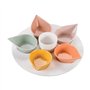 Table Passion - Service aperitif petale 7 pc d34cm