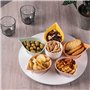 Table Passion - Service aperitif petale 7 pc d34cm