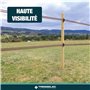 TRESSELEC - Isolateur clôture électrique universel - 50pcs - Compatible avec Cordes, Cordons jusqu'à 6mm et Rubans jusqu'à 40mm 
