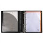 Exacompta - réf. 51234E - 1 Classeur Exabinder bloc note et fermeture par élastique - 4 anneaux en D de 30 mm - Dos 50 mm - Dime