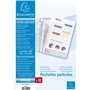 Exacompta - Réf. 5990E - Sachet de 10 pochettes perforées Polypropylène lisse - Epaisseur 9/100ème - Perforation universelle 11