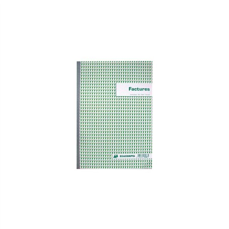 Exacompta - Réf. 3287E - Lot de 5 manifolds FACTURES - avec mention TVA - 50 feuillets numérotés et autocopiants - duplicatas (1