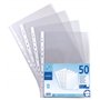 Viquel - Lot de 50 Pochettes perforées transparentes A4 - Qualité supérieure - Fabriqué en France - Pour classeur A4