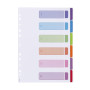 Viquel Lot de 6 Intercalaires en polypropylène A4 Intercolor