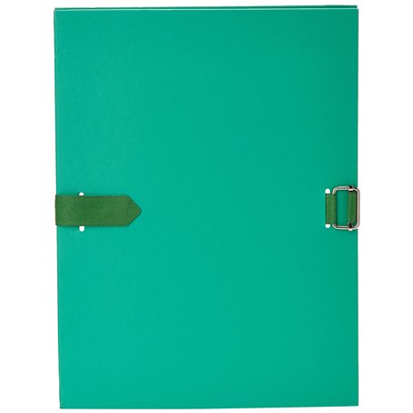 Exacompta - Réf. 30103H - 1 chemise à dos extensible en polypropylène couleur - 1 rabat en pied - fermeture par sangle - boucle