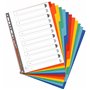 Exacompta - Réf. 99H - Carton de 25 Intercalaires en véritable carte lustrée rigide 400g/m2 FSC® avec 12 onglets neutres - Page