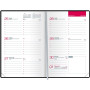 Oxford - Recharge Pour Agenda Semainier de Poche - Dimension 10 x 15 cm - Août 2025 à Août 2026 - Reliure Cousue - Pas de Couver