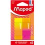Maped - Gommes Neon Bi-Couleurs - Gomme Efficace