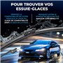 VALEO Silencio Essuie-glace - VF480 - Kit de Balais d'Essuie-glace Plat d'Origine de Haute performance, Visibilité Supérieure su