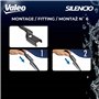 VALEO Silencio Essuie-glace - VF480 - Kit de Balais d'Essuie-glace Plat d'Origine de Haute performance, Visibilité Supérieure su