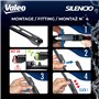 VALEO Silencio Essuie-glace - VF833 - Kit de Balais d'Essuie-glace Plat d'Origine de Haute performance, Visibilité Supérieure su