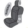 Couvre Siege Grand Confort Airbags Lateraux Maille Respirante avec Elasto System Gris