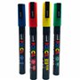 POSCA - Uni Mitsubishi Pencil - Maxi Pack Multi-Pointes - 14 Marqueurs Peinture à Base d'Eau - Tout Support - Couleurs et Pointe