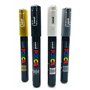 POSCA - Uni Mitsubishi Pencil - Maxi Pack Multi-Pointes - 14 Marqueurs Peinture à Base d'Eau - Tout Support - Couleurs et Pointe