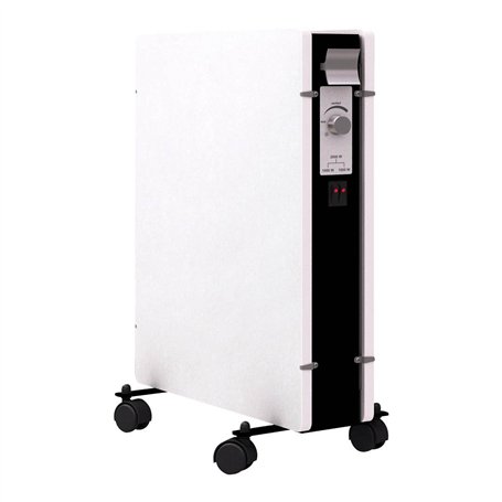 Mazda - Radiateur mobile - Radiateur à inertie en pierre mirida - Thermostat réglable 1000 et 2000w - sable blanc