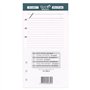 Quo Vadis - Accessoires de TIMER - Recharge FICHES NOTES pour TIMER 17 - Papier Blanc Clairefontaine - Format 10x17cm