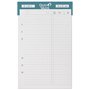 Quo Vadis - Accessoires de TIMER - Recharge FEUILLES TELEPHONE pour TIMER 21 - Papier Blanc Clairefontaine - Format 15x21cm
