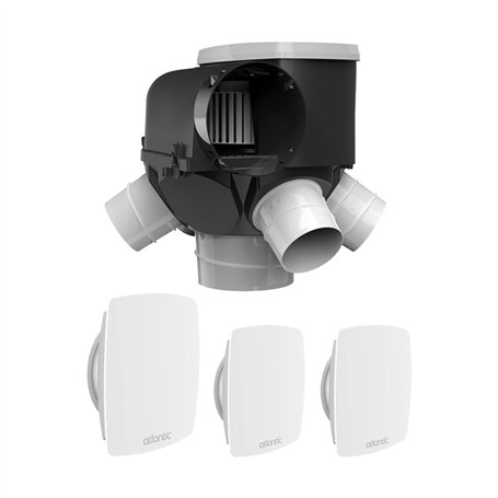ATLANTIC ATL00595 Kit VMC SF Autocosy Autoréglable 4 sanitaires + 3 bouches ATLANTIC-412288