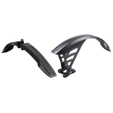 ZEFAL Pack Deflector FM60 / RS75 - Pack de Garde Boue VTT Avant et Arrière - Garde-Boue VTT 26" à 29" - 455 g - Fabriqués en Fra