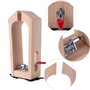 Fafeicy Outil de Serrage en Bois pour Bricolage Couture, Clip de Retenue en Cuir de Hêtre, Outil de Serrage en Bois pour Bricola